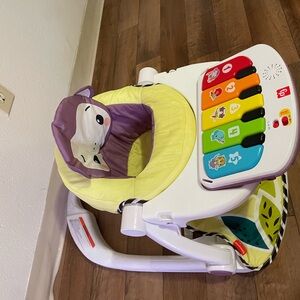Colorful Baby Walker with Piano